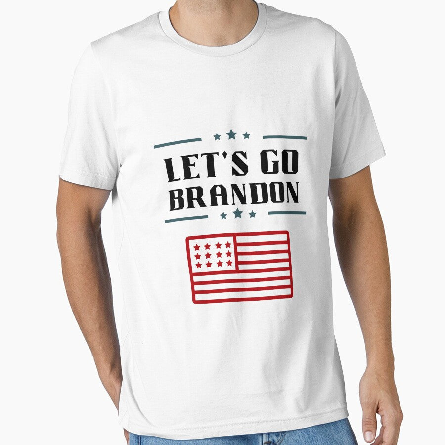 Let's Go Brandon Patriotic FJB Funny Political Men's Short Sleeve by MARCOS LILI Unisex , , , Long Sleeve Tee