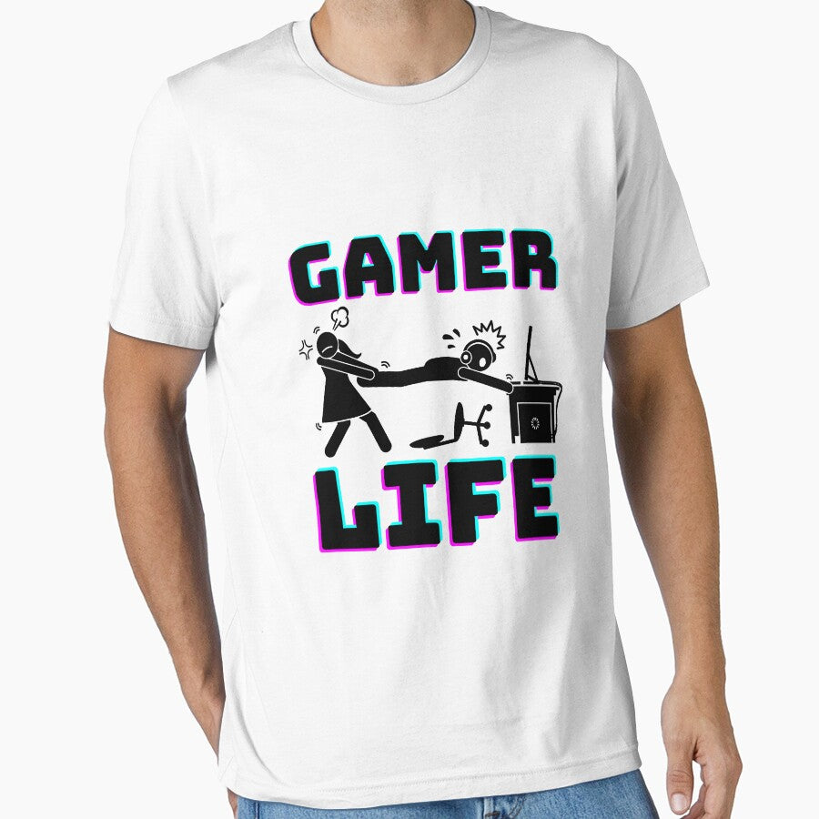 Gaming T-Shirt Gamer Life Gift by Valkyrie175xr
