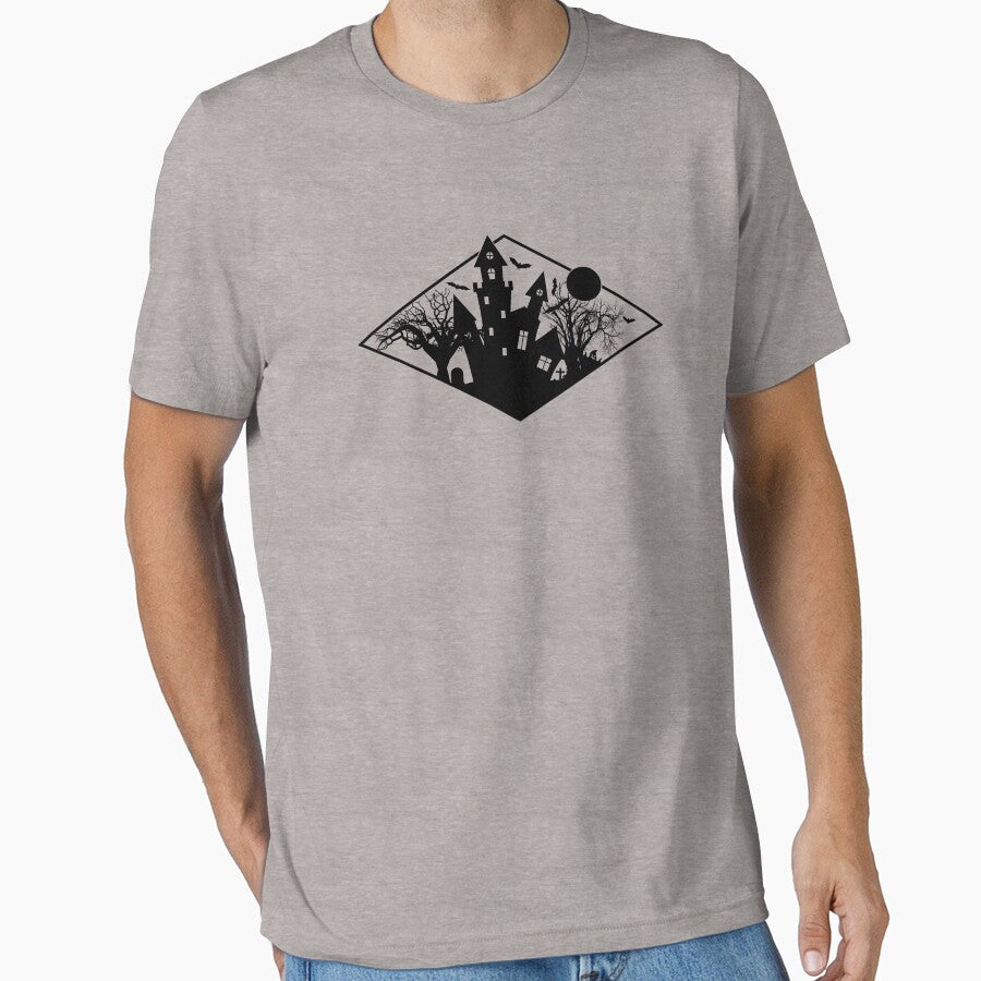 Simple Halloween Logo Design by tdjeff02 Unisex , , , Long Sleeve Tee