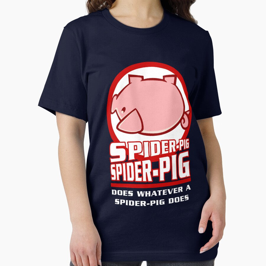 Spider-Pig by McPod Unisex , , , Long Sleeve Tee