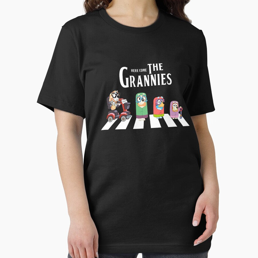 funny bluey grannies by fahhmemedropss Unisex , , , Long Sleeve Tee