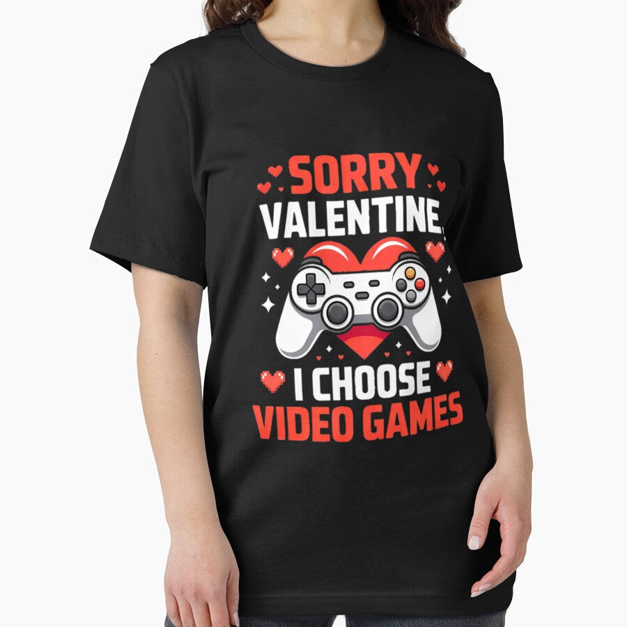 Sorry Valentine I Choose Video Games Cute Gamer Design by YounexxART