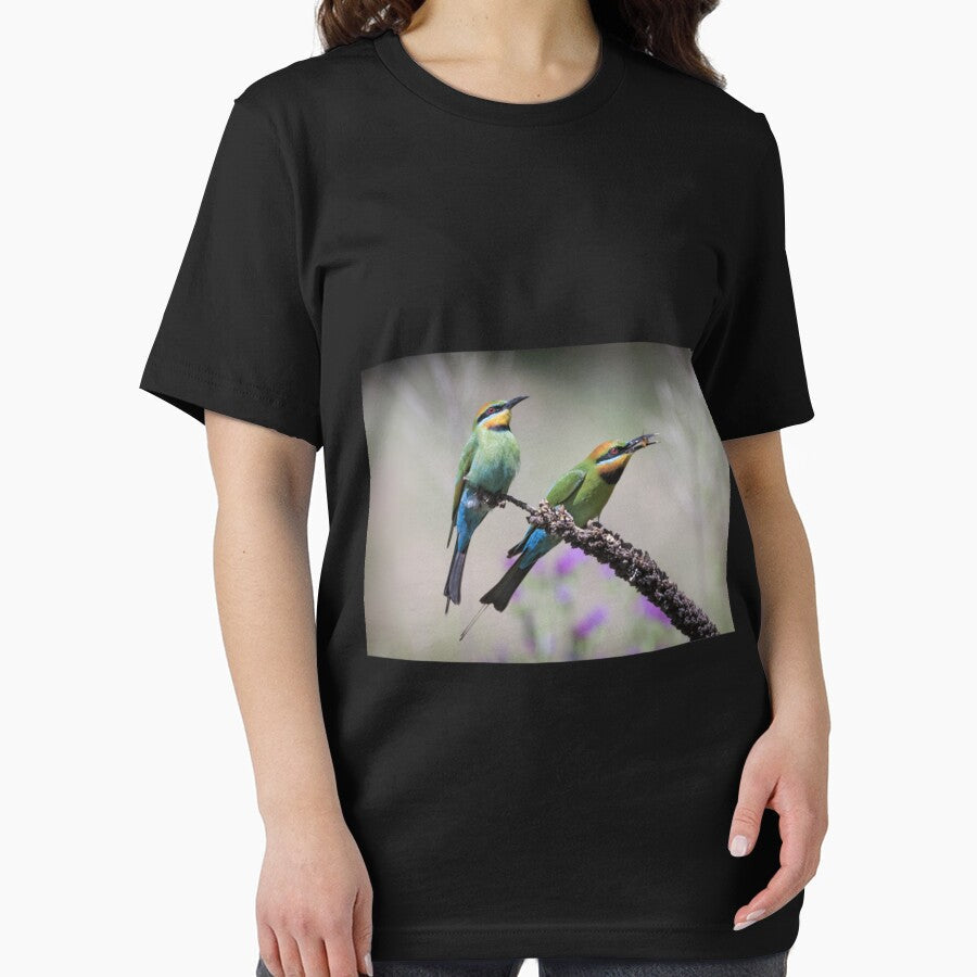 Pair of rainbow bee-eaters. Premium . by vieunmbelski Unisex , , , Long Sleeve Tee