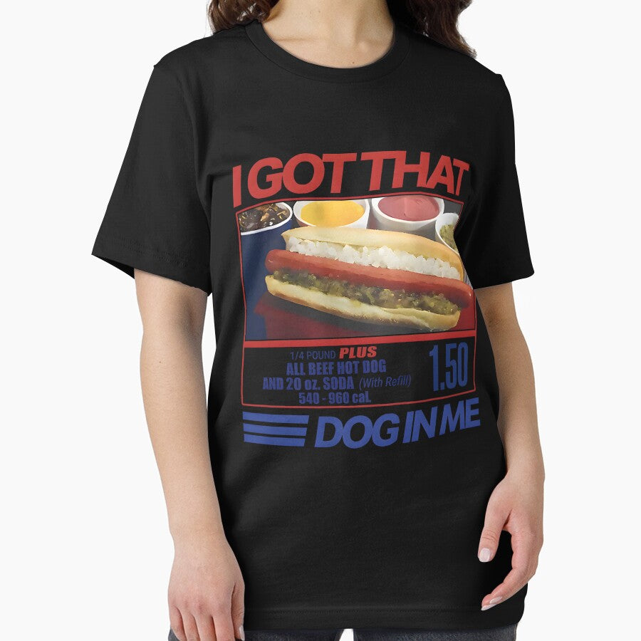 Retro Vintage I Got That Dog In Me Funny Hotdog Men Women by mjohnson9 Unisex , , , Long Sleeve Tee