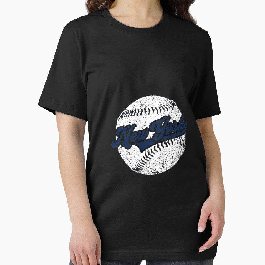 Cool New York Baseball NYC Vintage Distressed Long Sleeve by eaneyjulie Unisex , , , Long Sleeve Tee