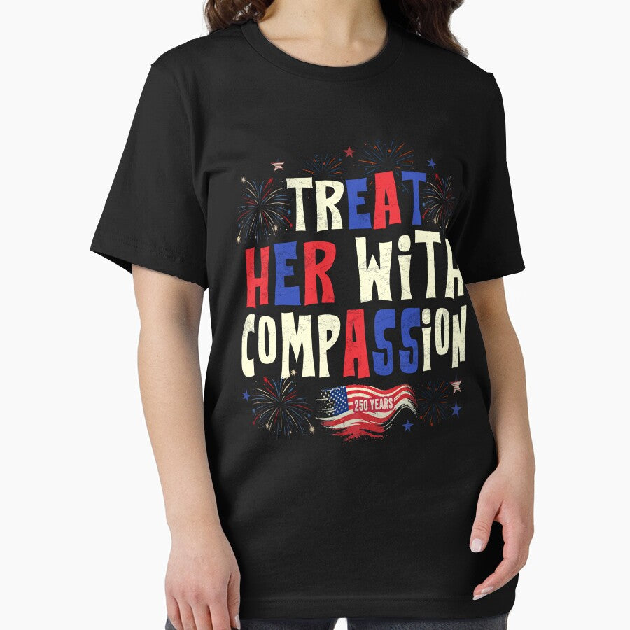 treat her with compassion by schoolofbullies Unisex , , , Long Sleeve Tee