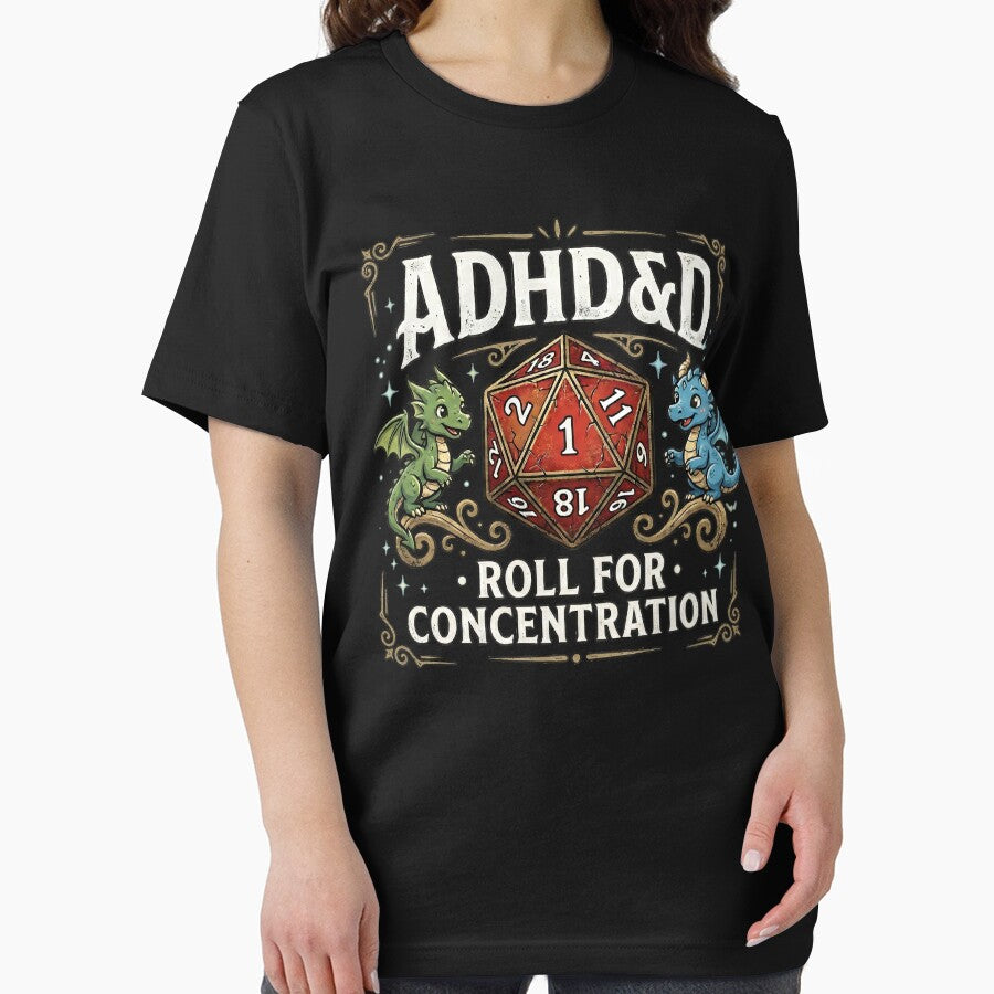 ADHD And D Roll For Concentration by JODYSMORGAN Unisex , , , Long Sleeve Tee