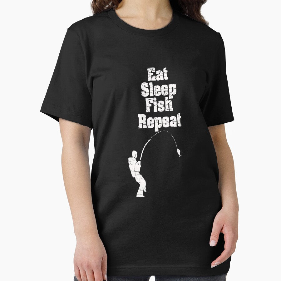 Eat Sleep fish Repeat by Crystalsgraphix