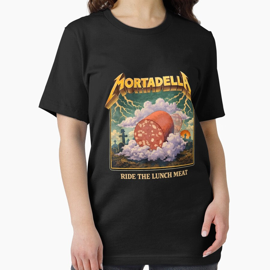 Mortadella Ride The Lunch Meat Italian Food Funny by RDGNR Unisex , , , Long Sleeve Tee