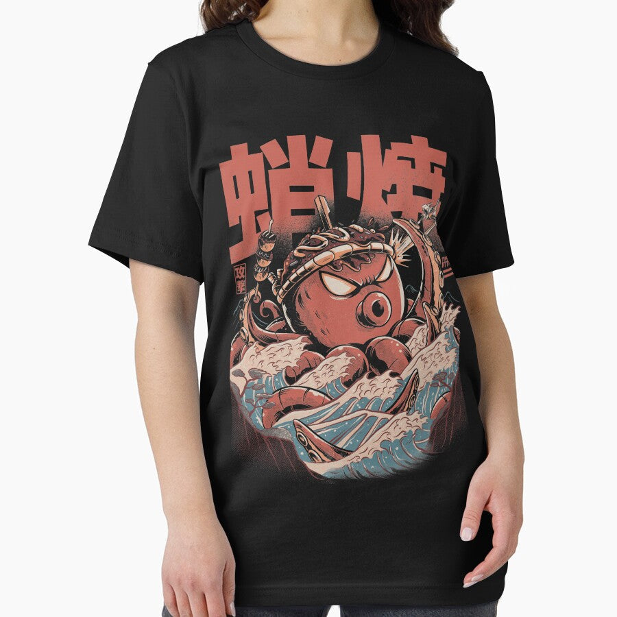 Takoyaki Attack Black Version by Ilustrata® Unisex , , , Long Sleeve Tee