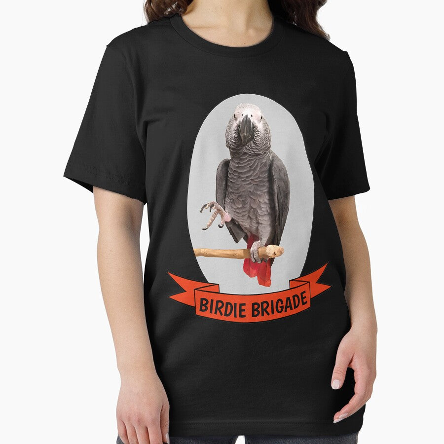 Birdie Brigade African Grey Parrot Premium by llanetdctrib Unisex , , , Long Sleeve Tee