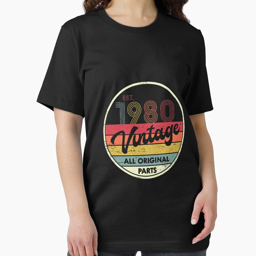 Retro Vintage 1980 TShirt 40th Birthday Gifts 40 Years Old Long Sleeve by allahamher