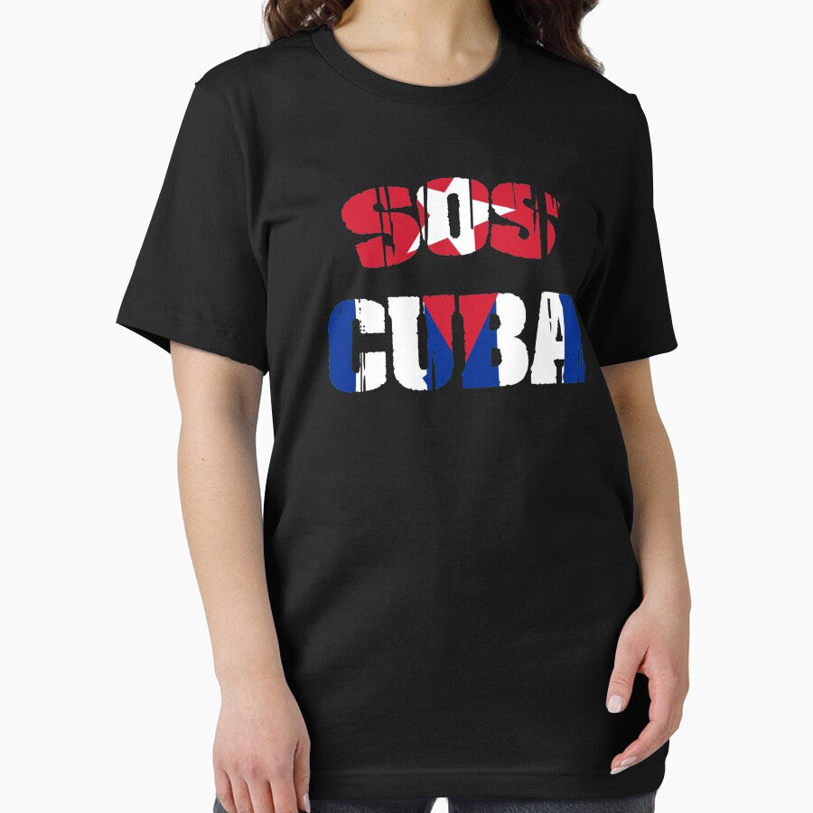 Patria Y Vida Flag Cuba Cuban Freedom Cuba Libre SOS Cuba Long Sleeve by Bonucci-Tori