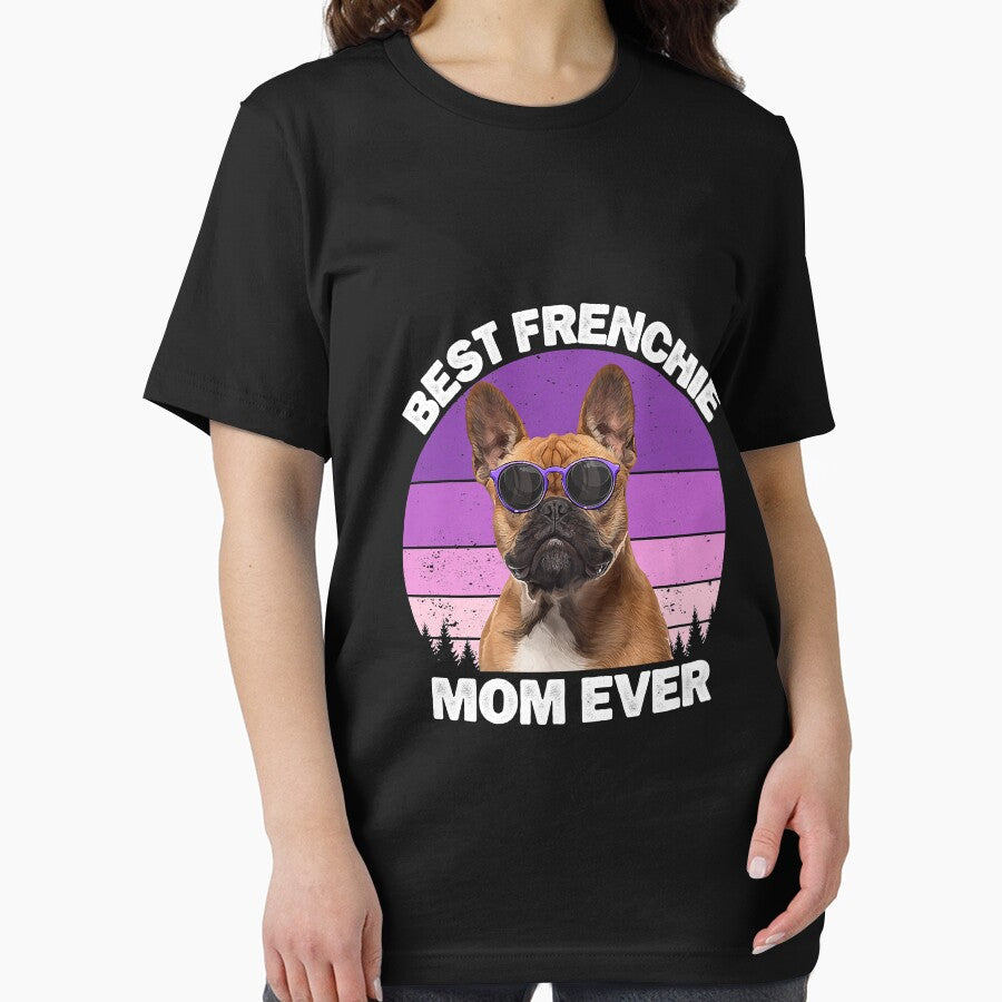 Frenchie Mom Dog Lover Funny French Bulldog For Women Girls Premium by virnmjan Unisex , , , Long Sleeve Tee