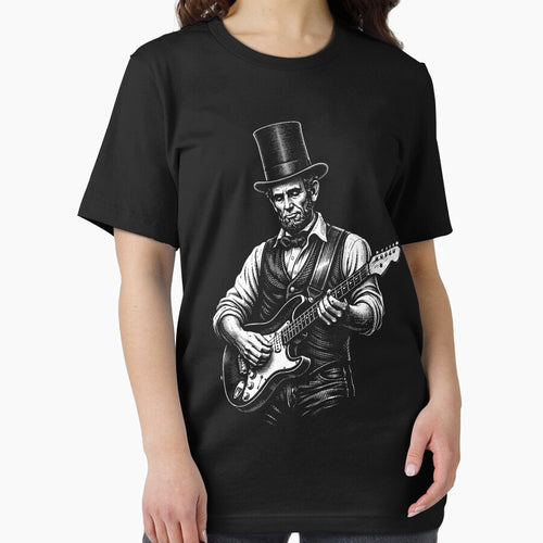 abraham lincoln playing guitar by Kladhadredo