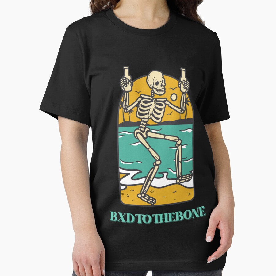 BAD TO THE BONE SKELETON Premium by terilynn3 Unisex , , , Long Sleeve Tee