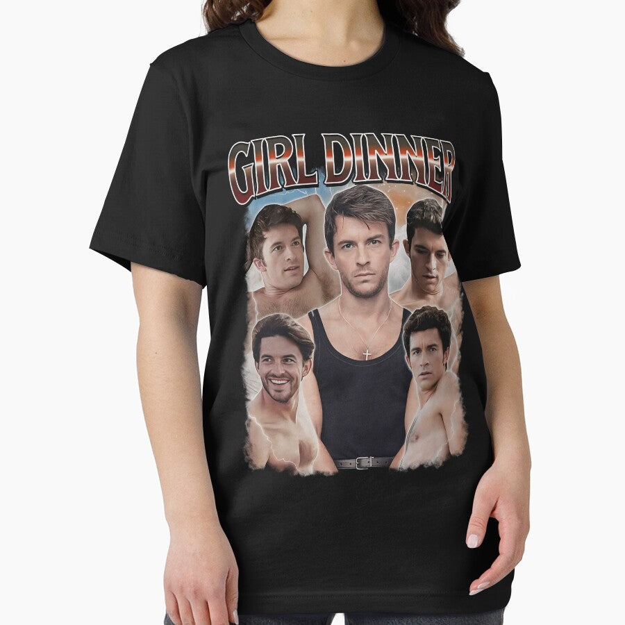 Vintage Jonathan Bailey Girl Dinner by WilfridIvory Unisex , , , Long Sleeve Tee