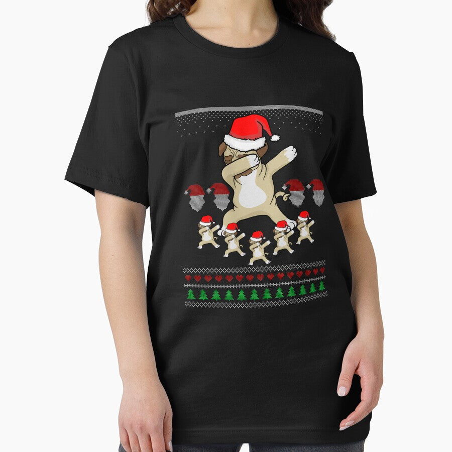 Cute Dabbing Pug Dog Owner Christmas Ball Winter Holiday Season Furbaby Pet Canine Animal Lover Breeder Dab by VollLaser