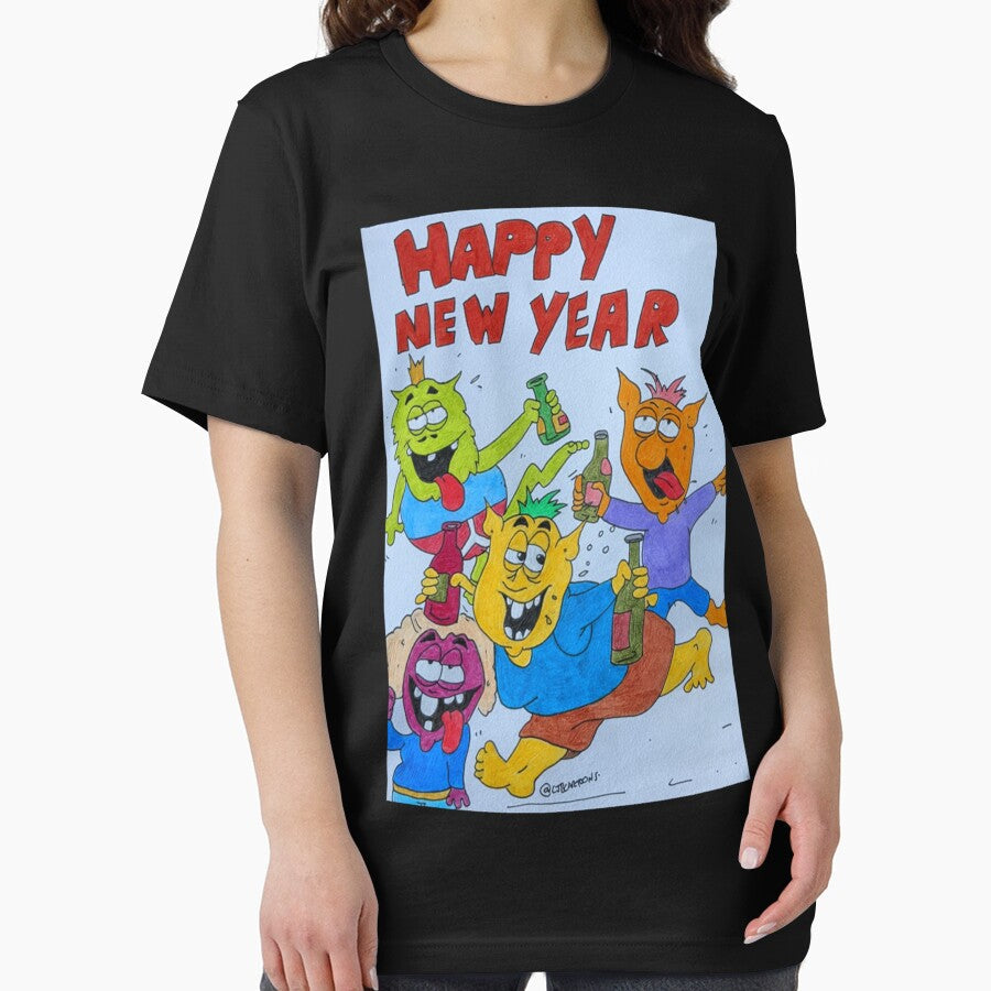 Happy new year misfits Premium Scoop by scerboeqpu Unisex , , , Long Sleeve Tee