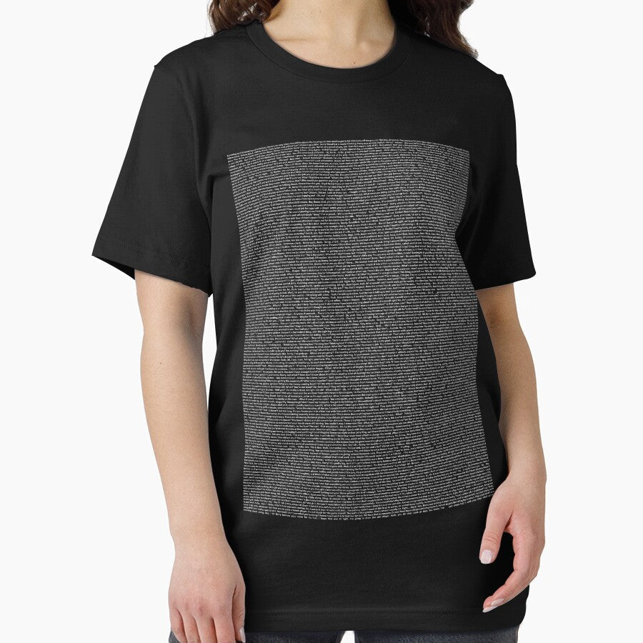 Bee Movie Script -White Script by cooline Unisex , , , Long Sleeve Tee