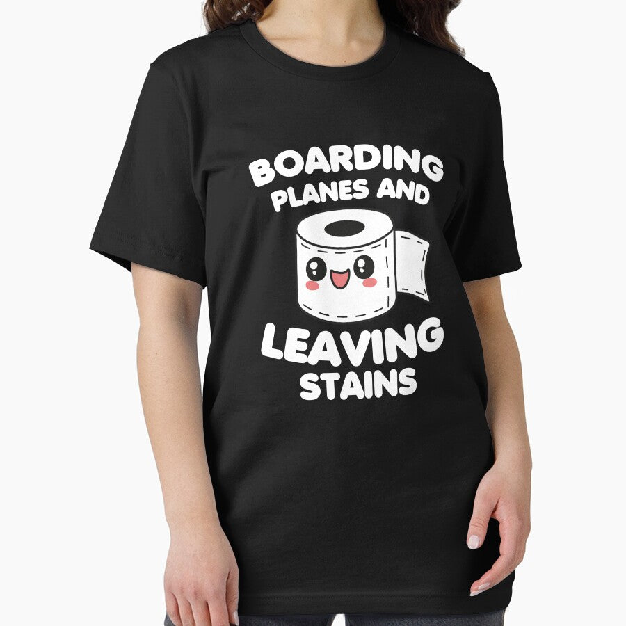 Boarding Planes And Leaving Stains by NQArtist Unisex , , , Long Sleeve Tee