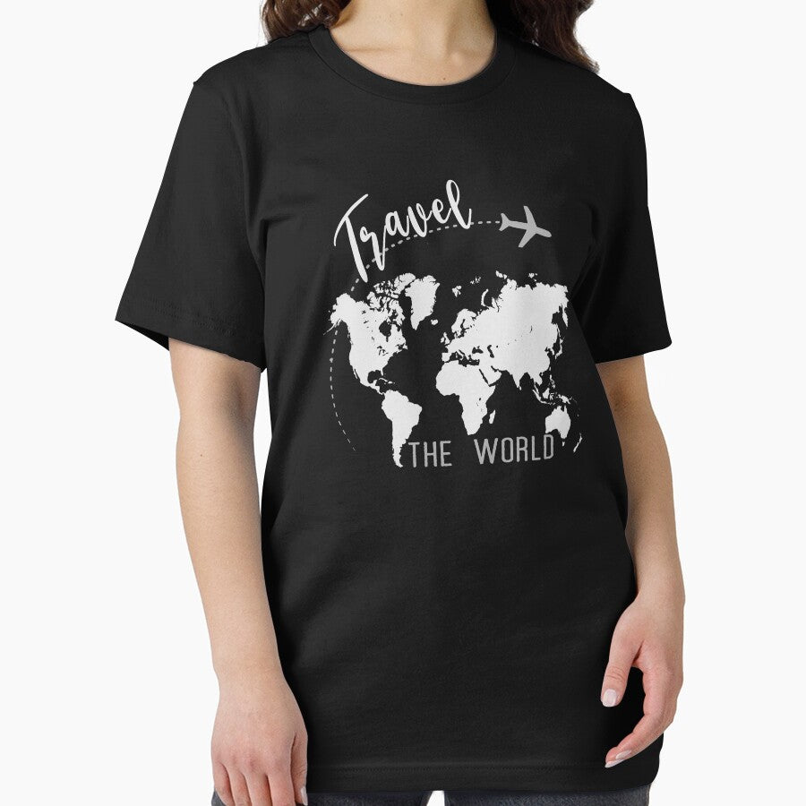 Travel The World by SmartStyle Unisex , , , Long Sleeve Tee