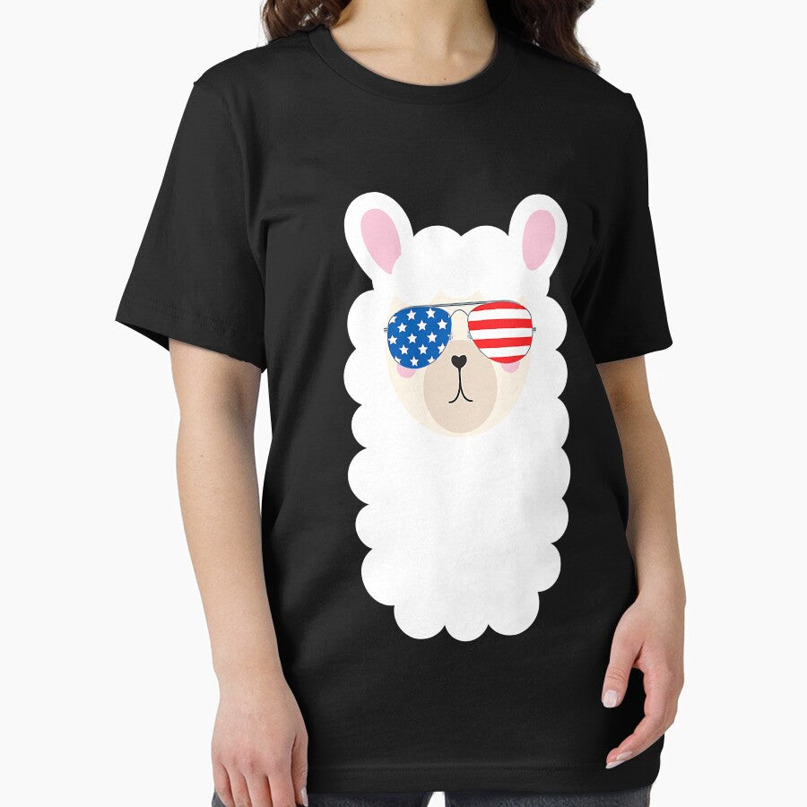 Sheep American Sheep Premium by NancyNewell Unisex , , , Long Sleeve Tee
