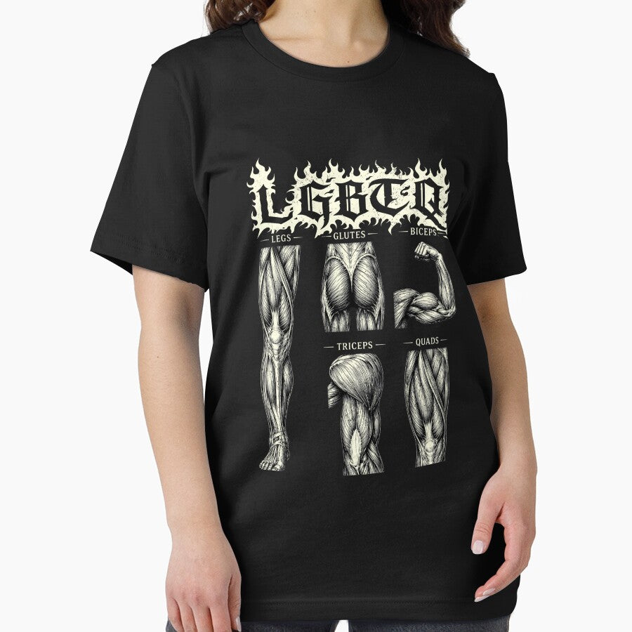 LGBTQ Legs Glutes Biceps Triceps Quads Gym Lover Workout by Patchina Unisex , , , Long Sleeve Tee