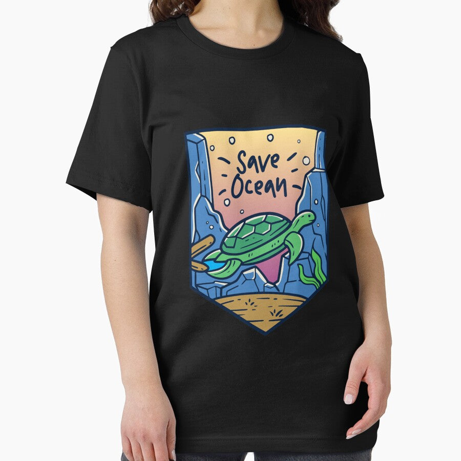 Save ocean Premium by DetlefGrube Unisex , , , Long Sleeve Tee