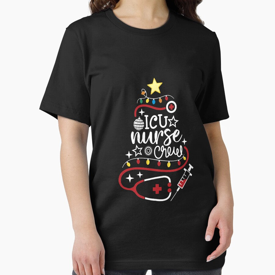 Merry Christmas Intensive Care Unit Nursing - ICU Nurse Crew Long Sleeve by ryannokune