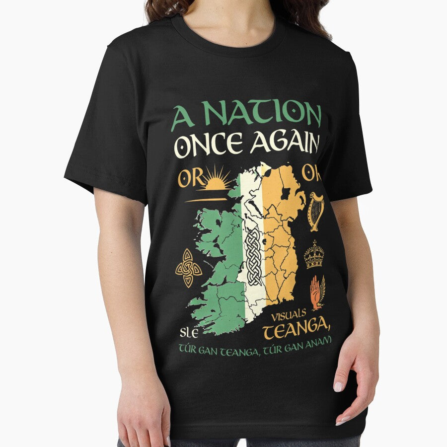 Wolfe Tones A Nation Once Again | Irish Unity Rebel Song Tee Sticker by GeniePixel
