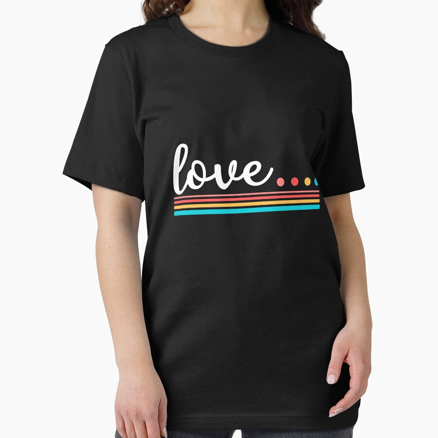 Valentine Retro Love Rainbow by BELASKRI STORE Unisex , , , Long Sleeve Tee