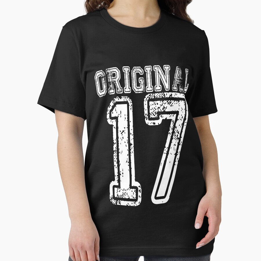 Original 17 2017 1917 Birthday Gift Age Year Old Boy Girl Cute Funny Man Woman Jersey Style by arcadetoystore