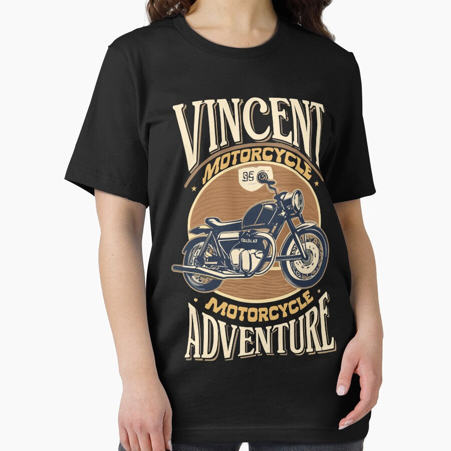 Vincent Motorcycle Adventure by DrawHandArt Unisex , , , Long Sleeve Tee