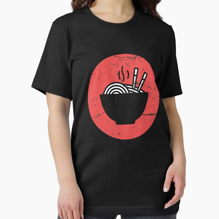 Retro Japanese Ramen Icon by Jam Jar Unisex , , , Long Sleeve Tee