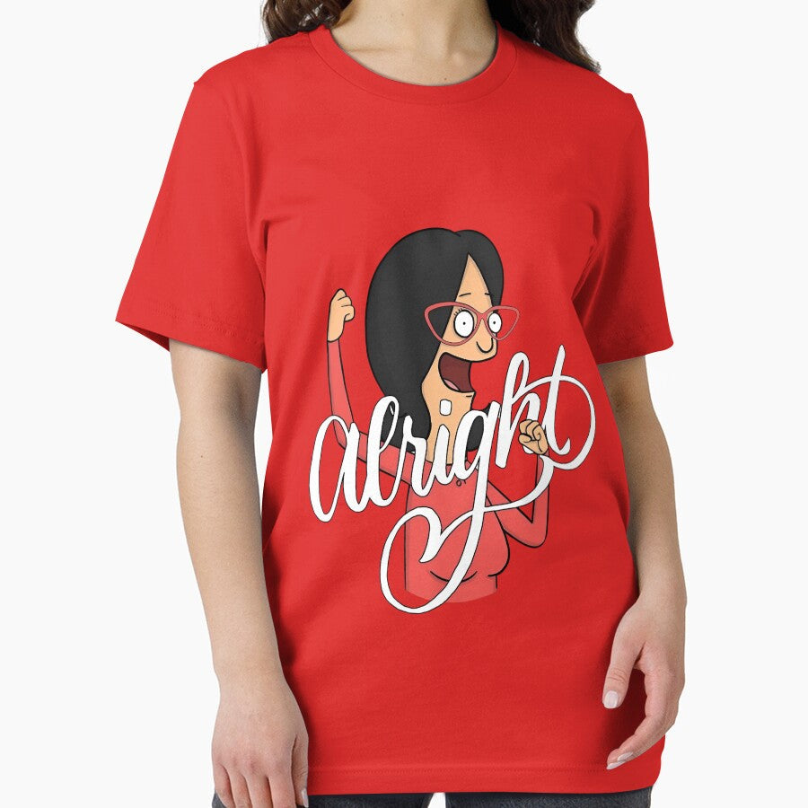 Linda Belcher Alright - Bob's Burgers Funny Quote by Sunnay1989 Unisex , , , Long Sleeve Tee