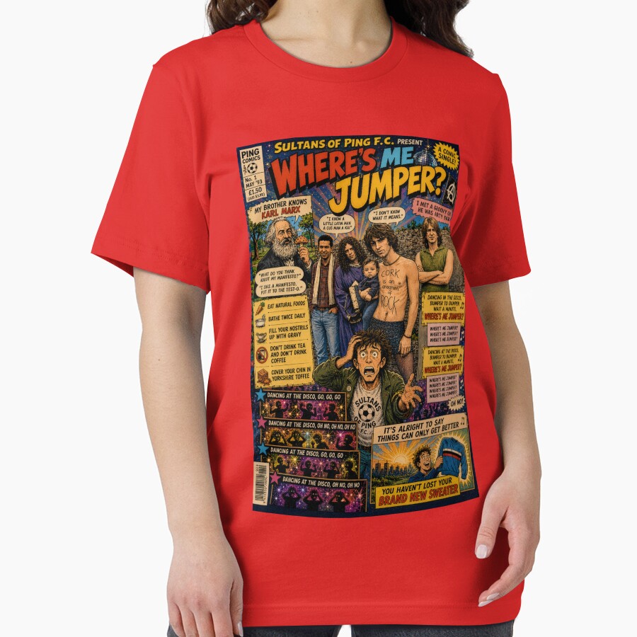 Sultans of Ping. F.C. - Comic lyrics by Wanderdreaming Unisex , , , Long Sleeve Tee