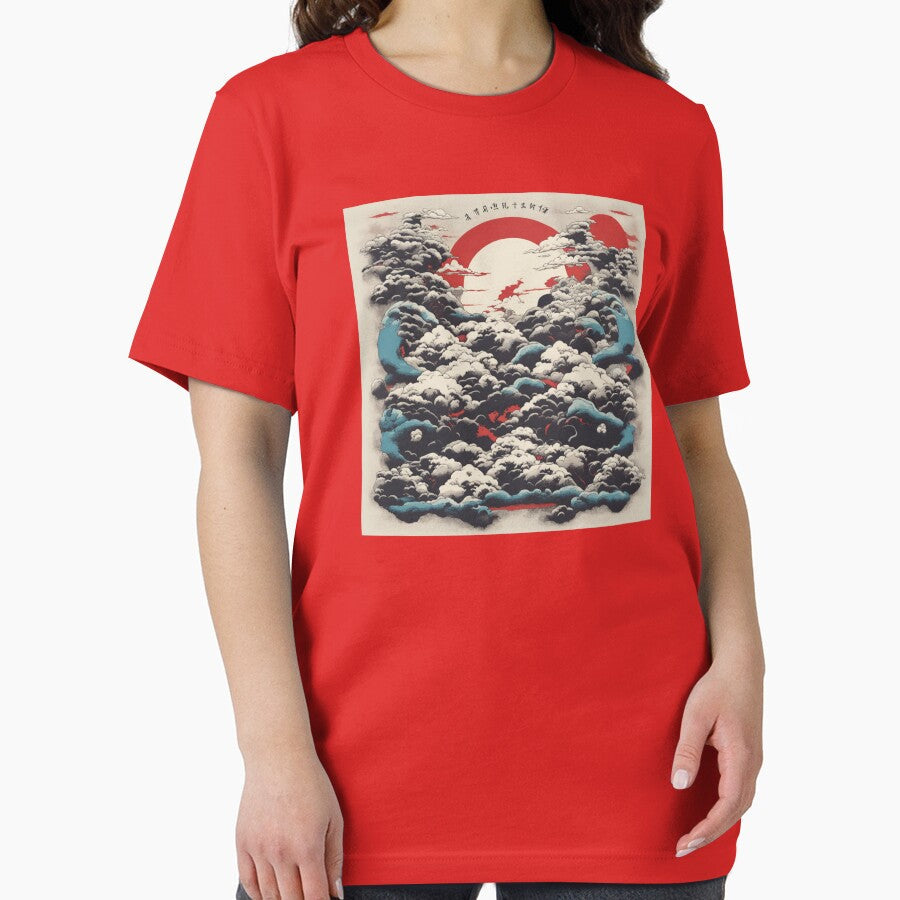 "Japanese Sunrise" by Avatarart247 Unisex , , , Long Sleeve Tee
