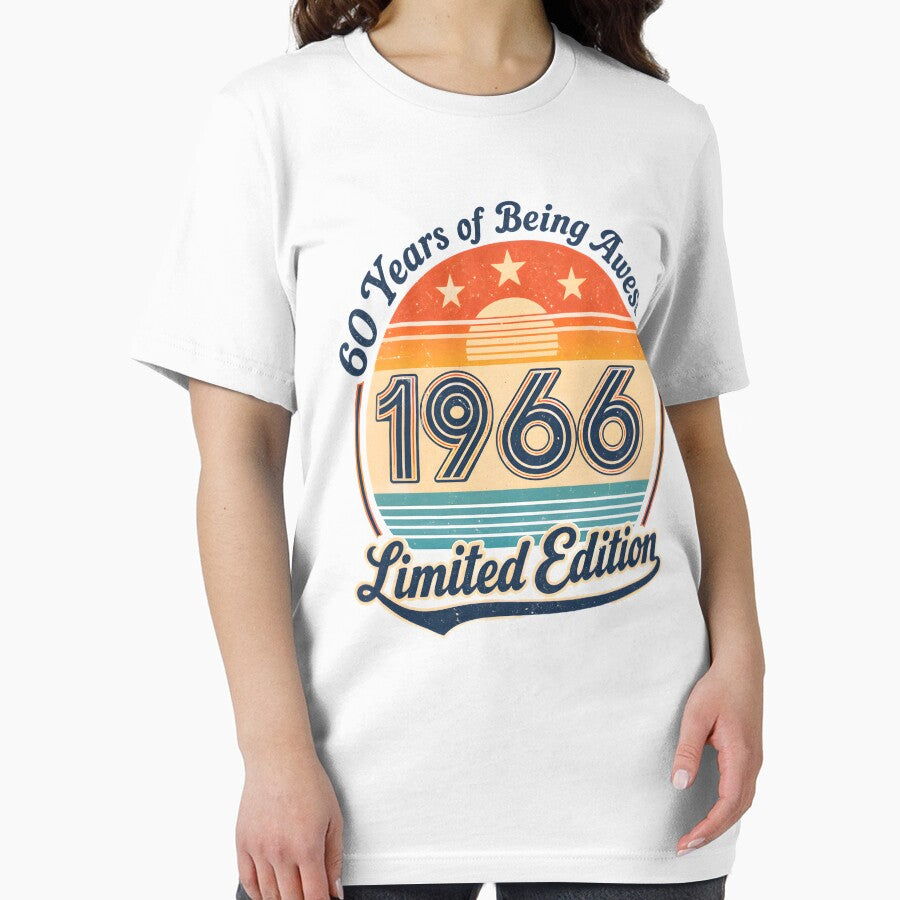 1966 Birthday Vintage 60th Bday Milestone by FernaRoje Unisex , , , Long Sleeve Tee