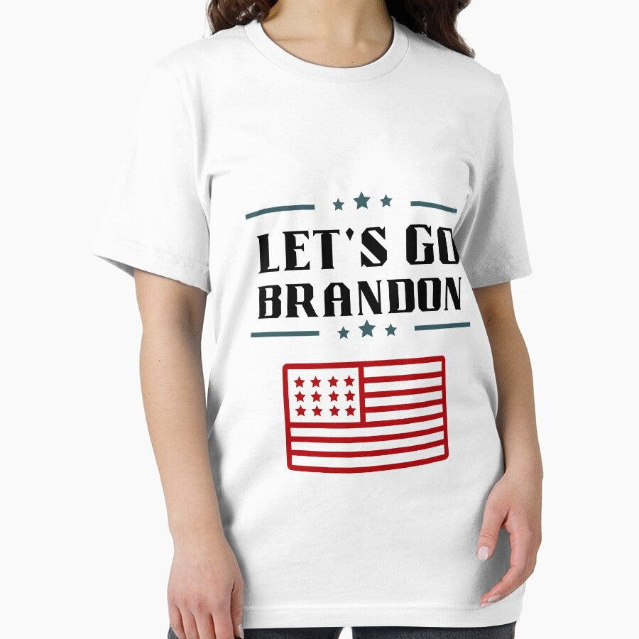 Let's Go Brandon Patriotic FJB Funny Political Men's Short Sleeve by MARCOS LILI Unisex , , , Long Sleeve Tee