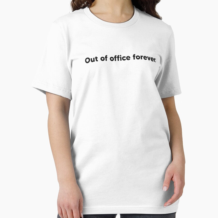 Out of office forever by Lateef Prints Unisex , , , Long Sleeve Tee