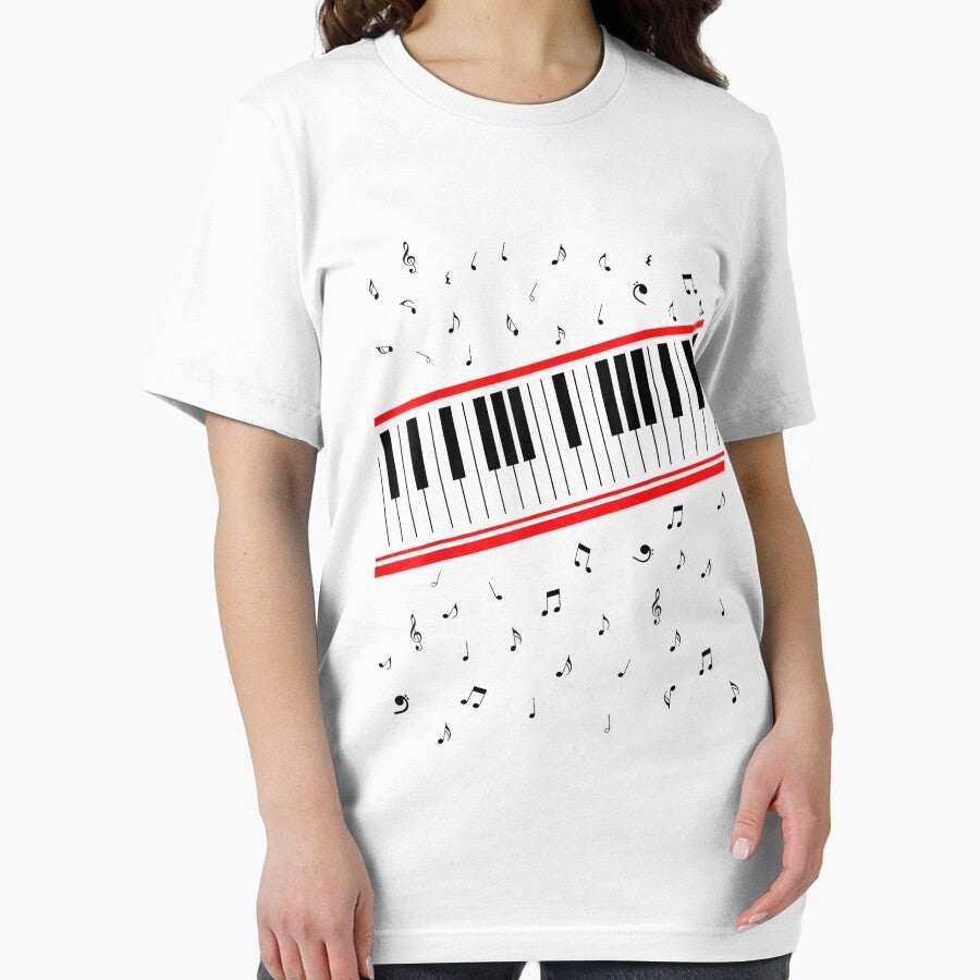MJ Piano Beat It by Achkalona Unisex , , , Long Sleeve Tee