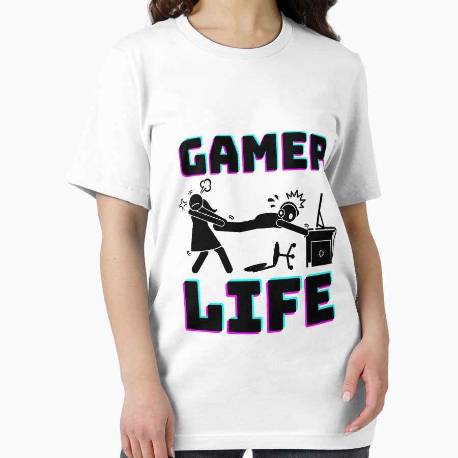 Gaming T-Shirt Gamer Life Gift by Valkyrie175xr