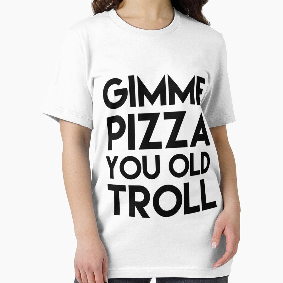 Gimme Pizza You Old Troll Premium by pezesdadssi9 Unisex , , , Long Sleeve Tee