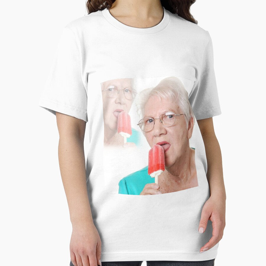 Grandma wants an ice cream lolly by SoyNutri Unisex , , , Long Sleeve Tee