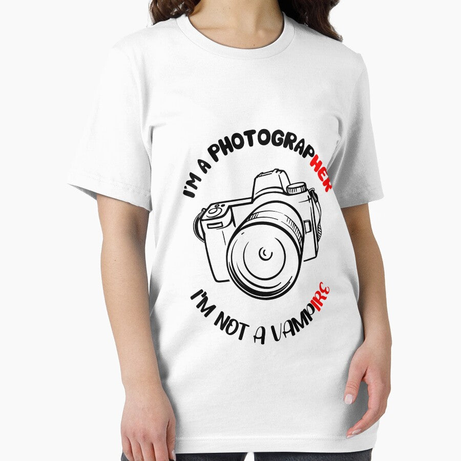 I'm a photographer, I'm not a vampire by Buyfastcart Unisex , , , Long Sleeve Tee