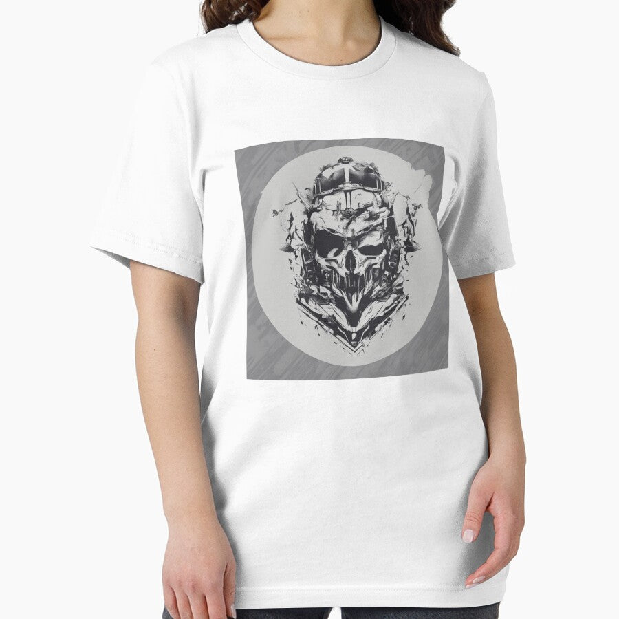 "Samurai Skull" by Avatarart247 Unisex , , , Long Sleeve Tee