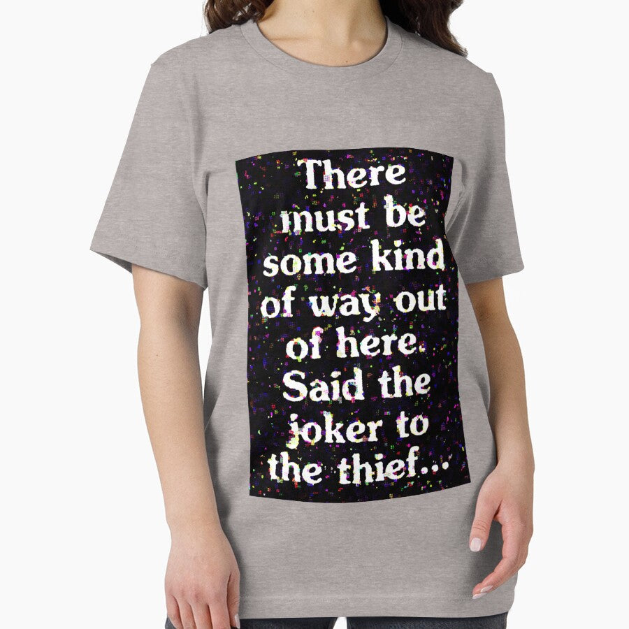 All Along the Watchtower Lyric Art Premium by RogerLehman Unisex , , , Long Sleeve Tee