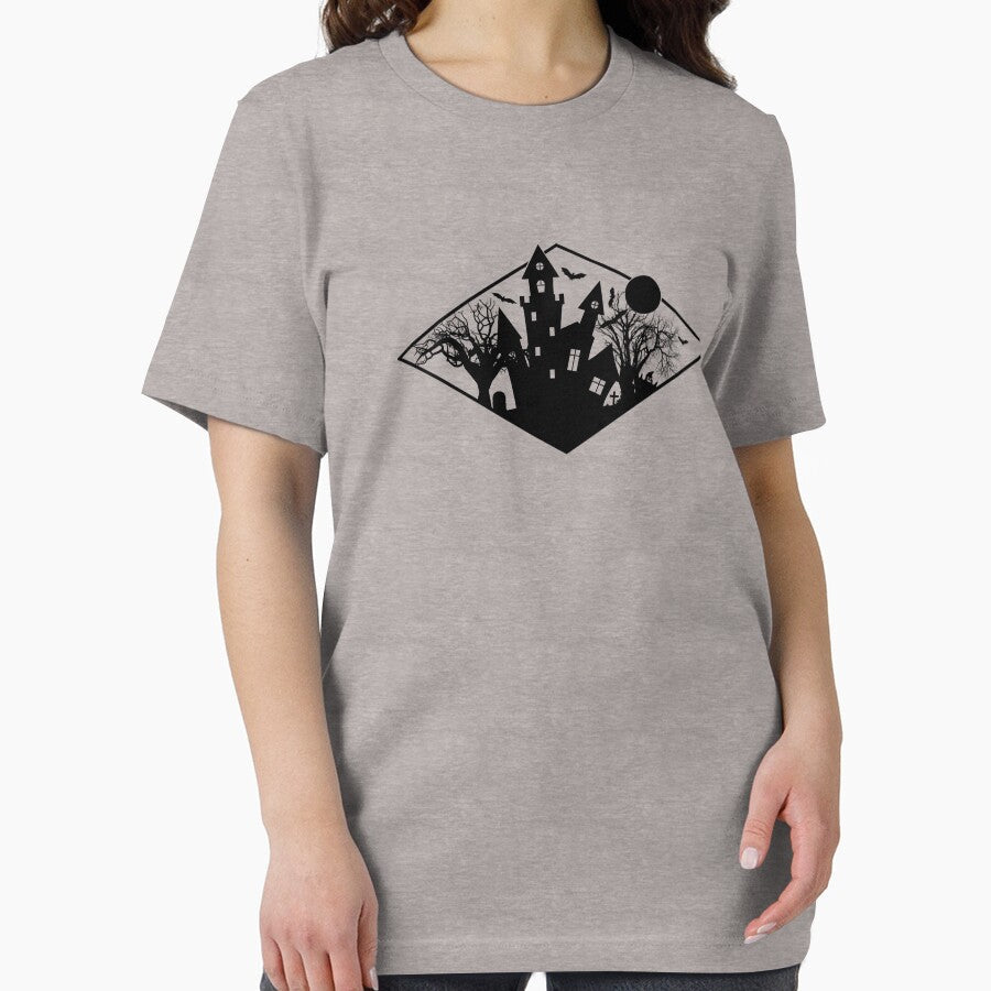 Simple Halloween Logo Design by tdjeff02 Unisex , , , Long Sleeve Tee
