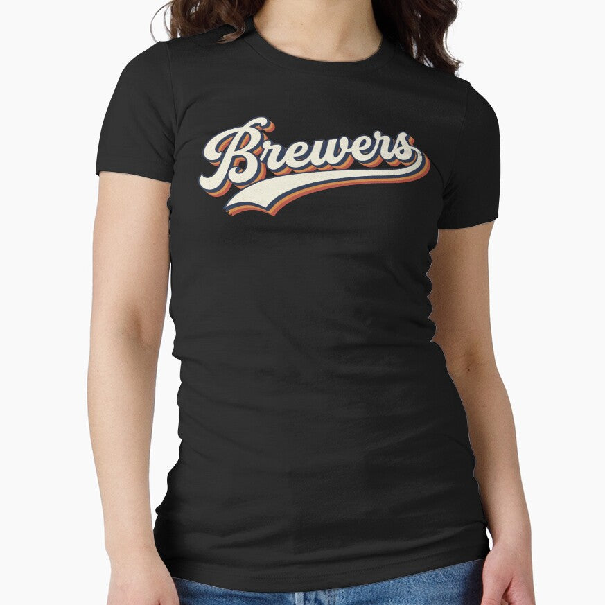 Brewers Script Logo Vintage Style Beer Lover Shirt Retro Brewing Design by ArcaneArtistry Unisex , , , Long Sleeve Tee